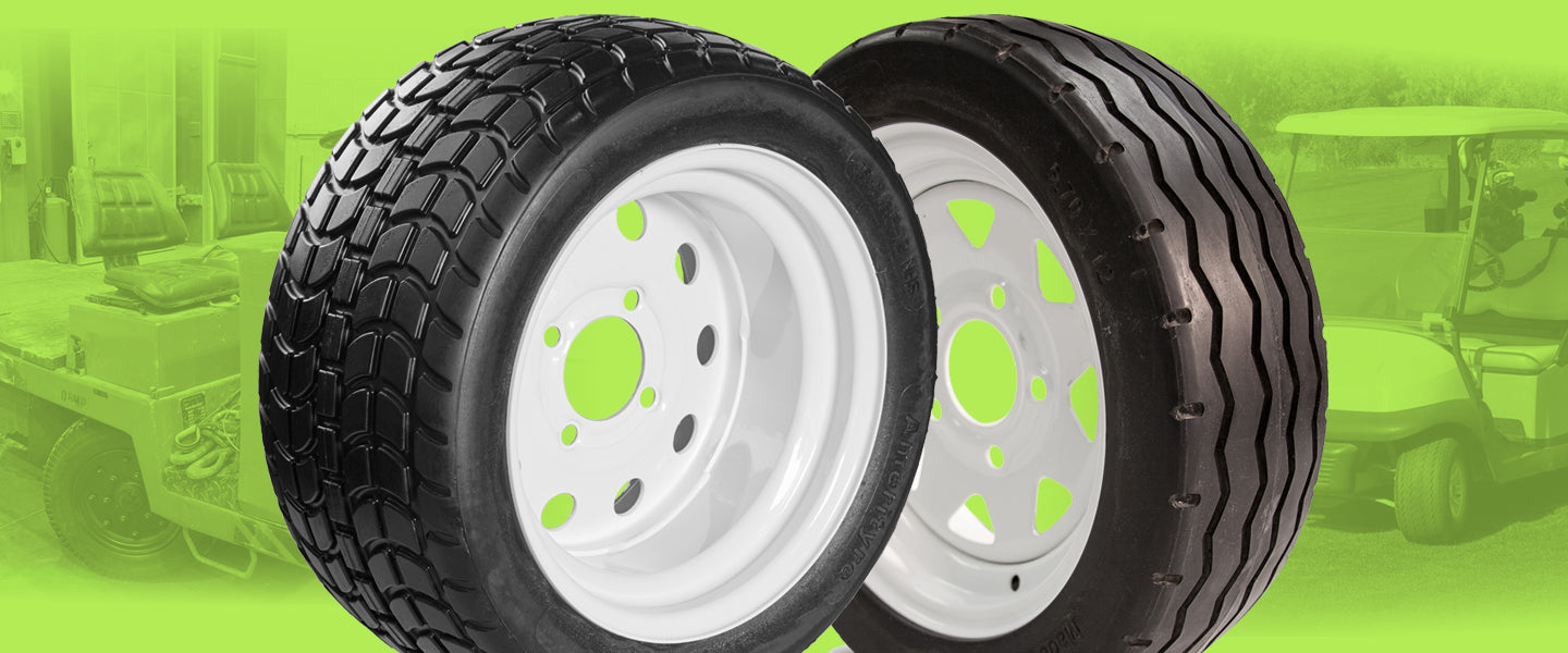 Flat Free Golf Cart & Industrial Vehicle Tires