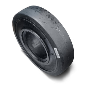 Solid Resilient Forklift Tires 10.00x20 with Rim Width 7.5-(100020) Clearance Sale - 0