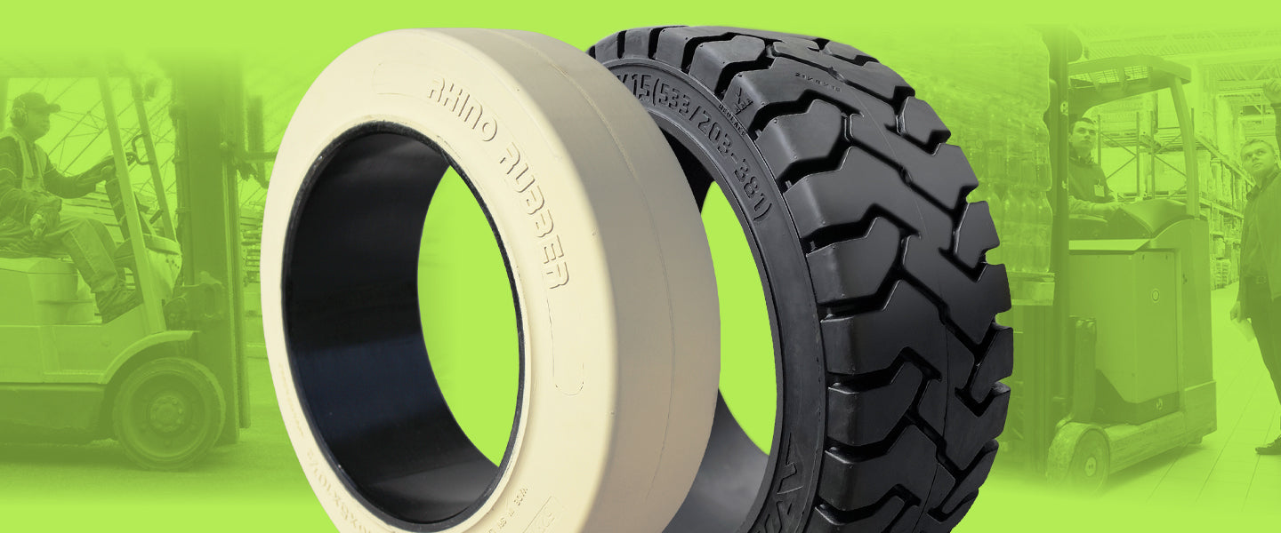 Solid Press On Airless Forklift Tires