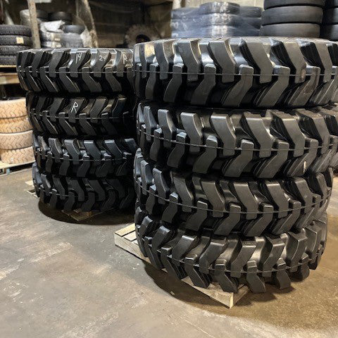 Telehandler Solid Tire & Wheel Assembly 13.00-24 R-4 Tread - 0