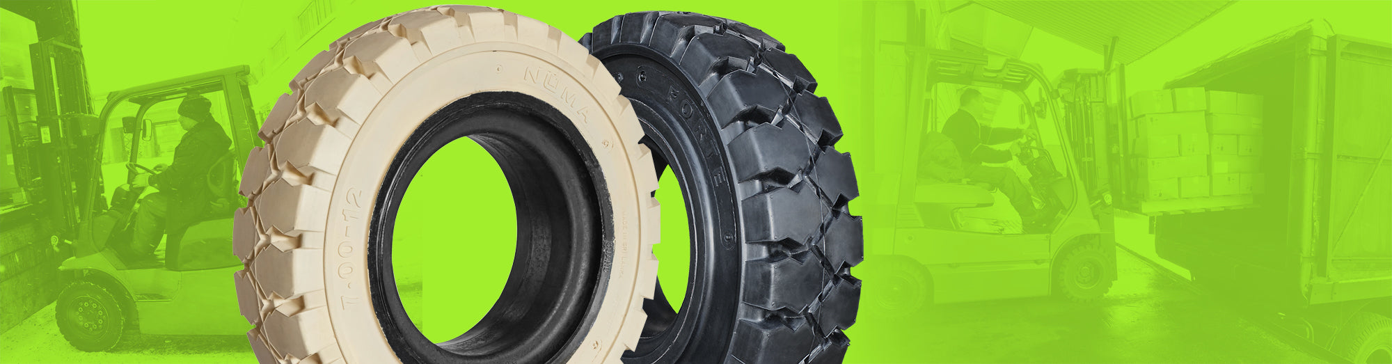 Solid Resilient Forklift Tires
