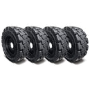 Solid Skid Steer Tire with Wheel Assembly 8 hole-Non-Directional Tread set of 4