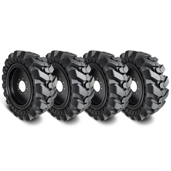 Skid Steer Tire with 8-Hole Wheel R-4 Tread Pattern