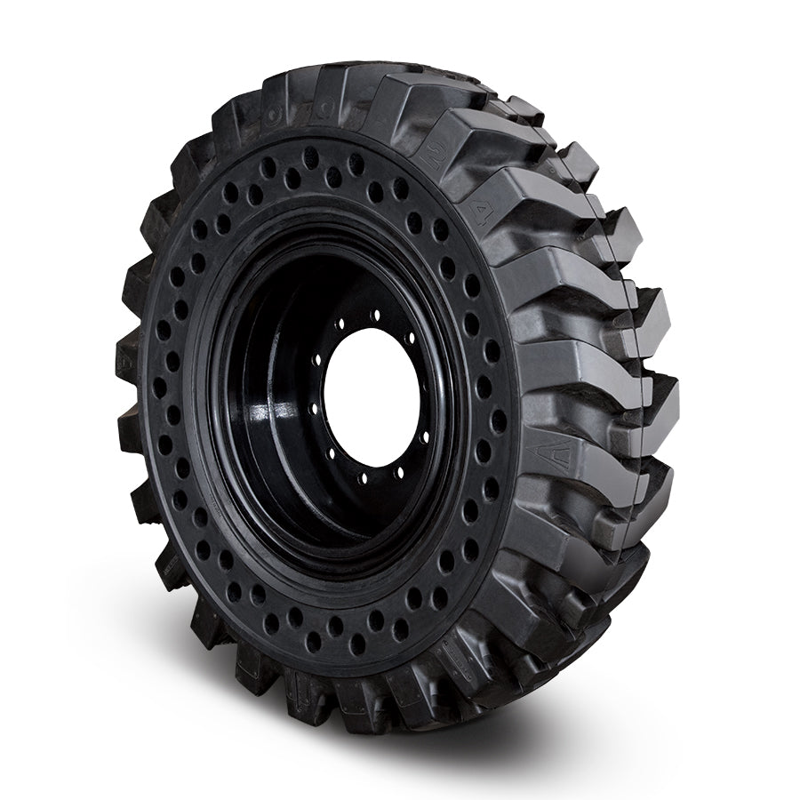 Telehandler Solid Tire & Wheel Assembly 13.00-24 R-4 Tread