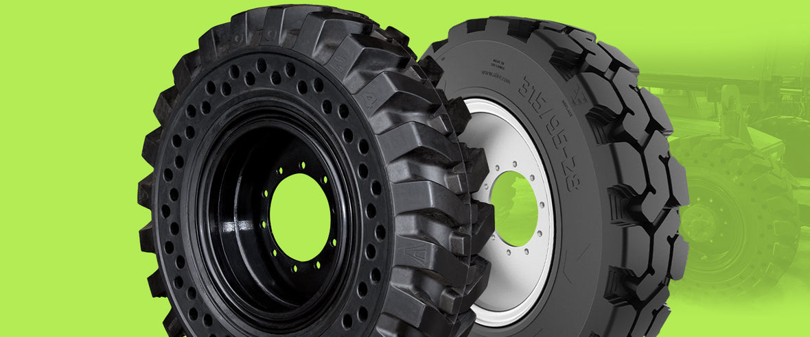 Solid Skid Steer Tires | Forklift Tires | Industrial Rubber Tires