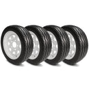 480x12 Flat Free Golf Cart & Industrial Vehicle Tires & Wheel Assembly - Set of 4-(48012)-1