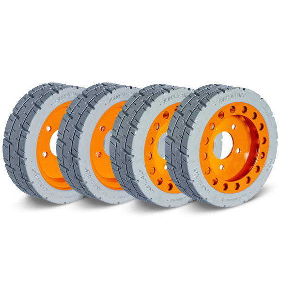 Skyjack SJ Scissor Lift Tire & Wheel Assy 12x4x8 Front & Rear with Brake 2x2 set of 4-(1248)