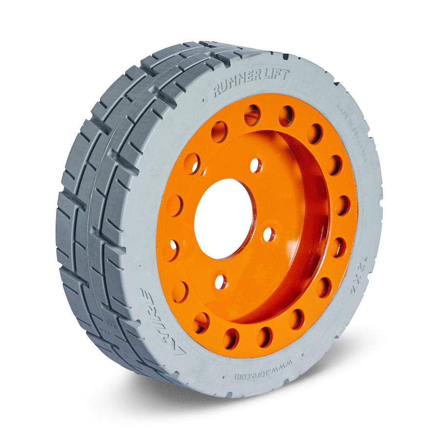 Skyjack SJ Scissor Lift Tire & Wheel Assy 12 x 4 x 8 Front & Rear with Brake 2 x 2 set of 4