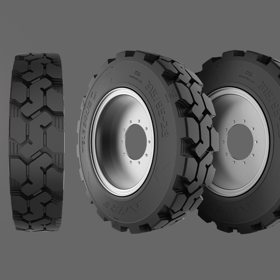 Telehandler Solid Tire & Wheel Assembly 315/95-28 (13.00-28) Non Directional - 0