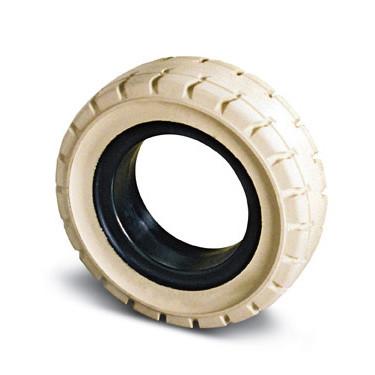Solid Resilient Forklift Tires 23x9-10 - 6.5" Rim Width - Industrial Rubber Tires