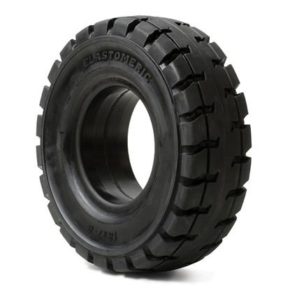 Solid Resilient Forklift Tires 23x10-12 - 8" Rim Width - Industrial Rubber Tires