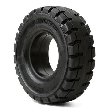 Solid Resilient Forklift Tires 300x15 - 8" Rim Width - Industrial Rubber Tires
