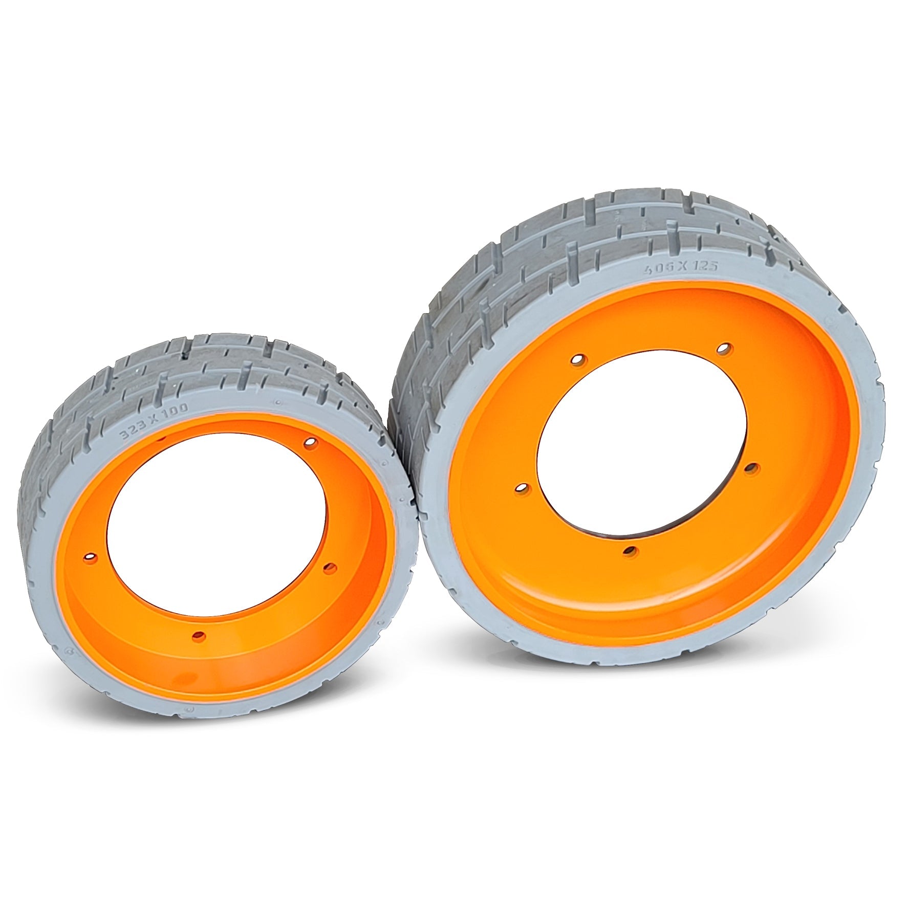 JLG Scissor Lift Tire & Wheel Assembly 406 x 125 - Industrial Rubber Tires