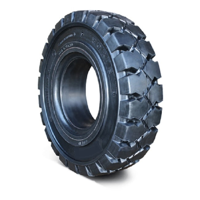 Solid Resilient Forklift Tires 23x9-10 - 6.5" Rim Width - Industrial Rubber Tires